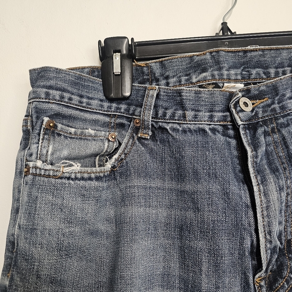 Men's Lucky brand 36 short inseam wide leg jeans - Picture 2 of 8